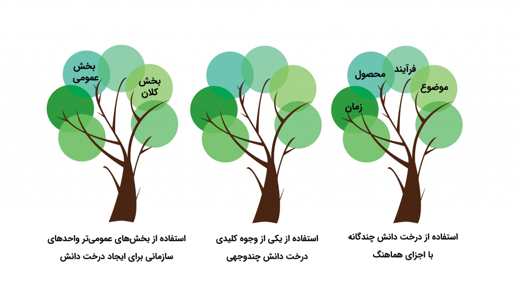 روش‌های جایگزین برای استفاده بهینه از درخت (تکسونومی) دانش چه چیزهایی هستند؟